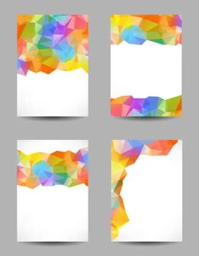 Backgrounds with abstract triangles Stock Illustration