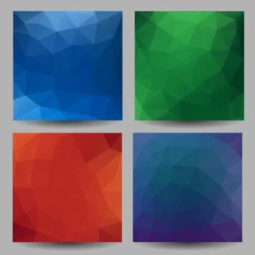 Backgrounds with abstract triangles Stock Illustration
