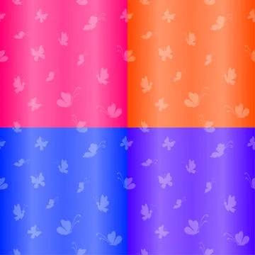 Backgrounds, butterflies Stock Illustration
