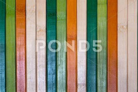Backgrounds collection - multi colored wooden plank wall Stock Photos