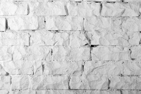 Backgrounds collection - White brick wall Stock Photos