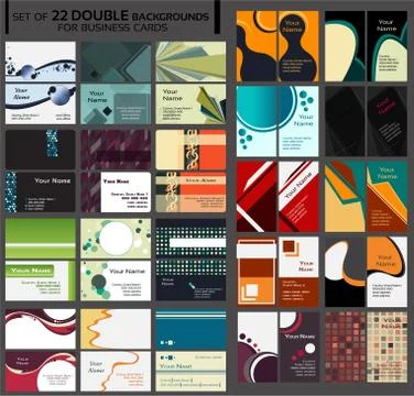 Backgrounds for double business Stock Illustration