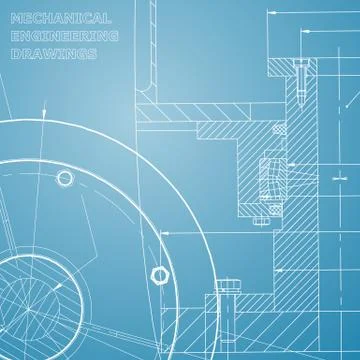 Backgrounds of engineering subjects. Technical illustration 스톡 일러스트
