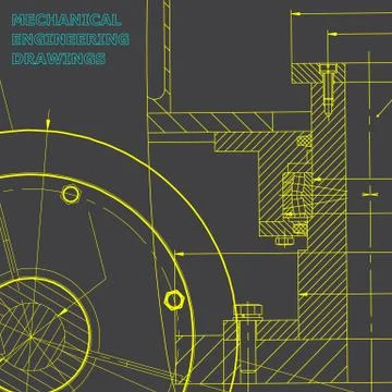 Backgrounds of engineering subjects. Technical illustration 스톡 일러스트