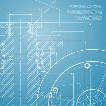 Backgrounds of engineering subjects. Technical illustration Stockillustratie