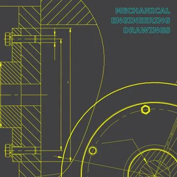 Backgrounds of engineering subjects. Technical illustration イラスト素材