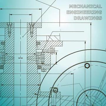 Backgrounds of engineering subjects. Technical illustration Stock Illustration