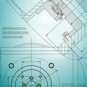Backgrounds of engineering subjects. Technical illustration イラスト素材