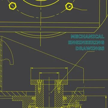 Backgrounds of engineering subjects. Technical illustration Stock Illustration
