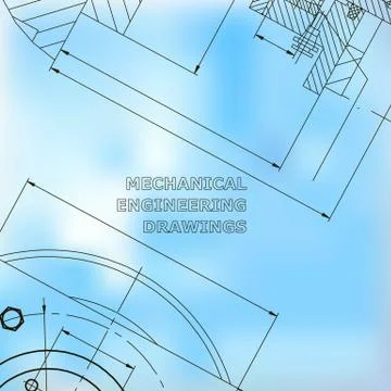 Backgrounds of engineering subjects. Technical illustration 스톡 일러스트