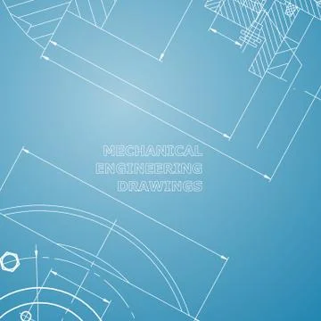 Backgrounds of engineering subjects. Technical illustration 스톡 일러스트