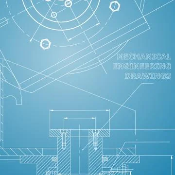 Backgrounds of engineering subjects. Technical illustration 스톡 일러스트
