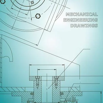 Backgrounds of engineering subjects. Technical illustration イラスト素材