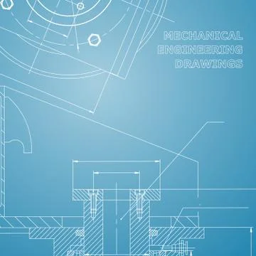 Backgrounds of engineering subjects. Technical illustration 스톡 일러스트