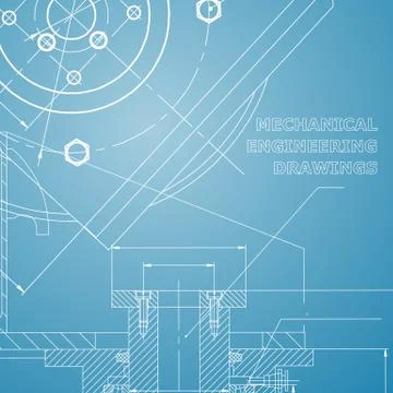 Backgrounds of engineering subjects. Technical illustration イラスト素材