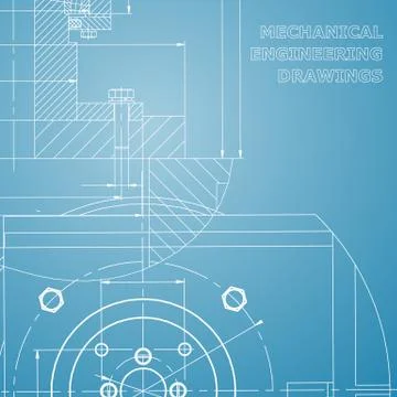 Backgrounds of engineering subjects. Technical illustration 스톡 일러스트