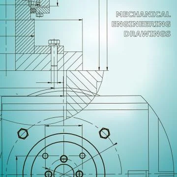 Backgrounds of engineering subjects. Technical illustration Stock Illustration