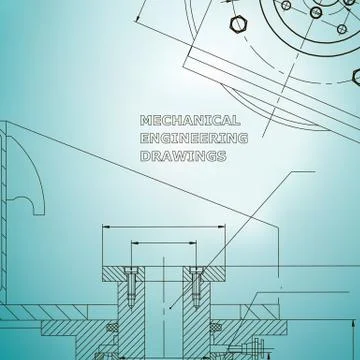 Backgrounds of engineering subjects. Technical illustration 스톡 일러스트