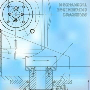Backgrounds of engineering subjects. Technical illustration Stockillustratie