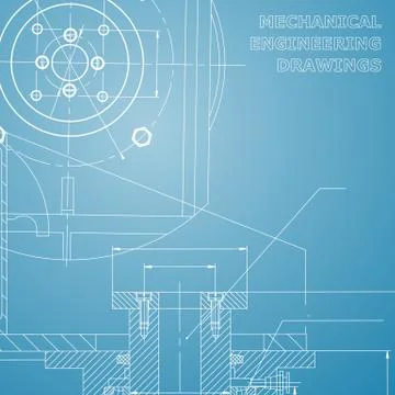 Backgrounds of engineering subjects. Technical illustration Stockillustratie