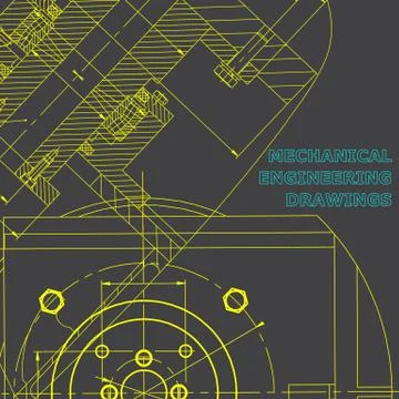 Backgrounds of engineering subjects. Technical illustration 스톡 일러스트