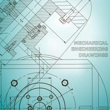 Backgrounds of engineering subjects. Technical illustration Stock Illustration