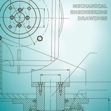 Backgrounds of engineering subjects. Technical illustration Stockillustratie
