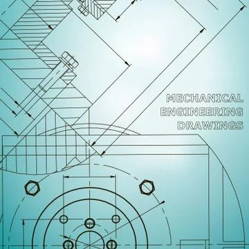 Backgrounds of engineering subjects. Technical illustration Stockillustratie