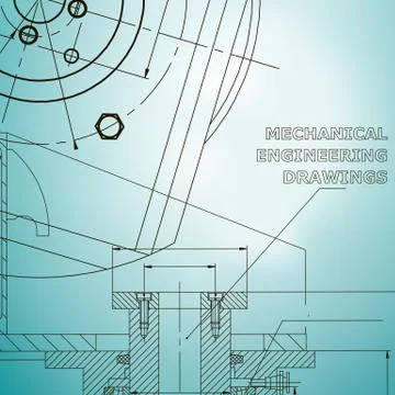 Backgrounds of engineering subjects. Technical illustration Stockillustratie
