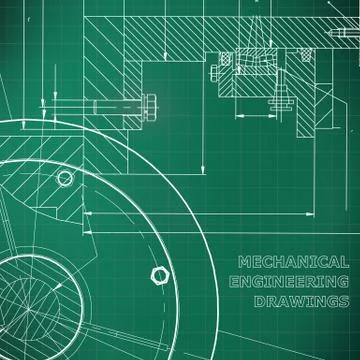 Backgrounds of engineering subjects. Technical illustration 스톡 일러스트