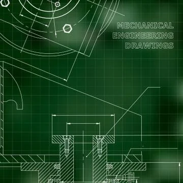 Backgrounds of engineering subjects. Technical illustration Stock Illustration