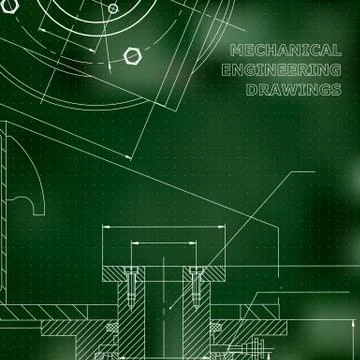 Backgrounds of engineering subjects. Technical illustration Illustrazione stock