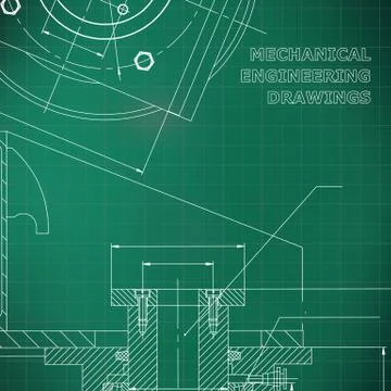 Backgrounds of engineering subjects. Technical illustration 스톡 일러스트