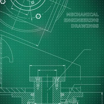 Backgrounds of engineering subjects. Technical illustration Illustrazione stock