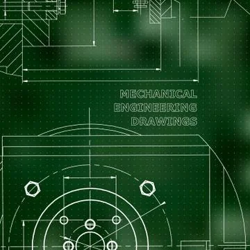 Backgrounds of engineering subjects. Technical illustration Stock Illustration
