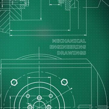 Backgrounds of engineering subjects. Technical illustration Stock Illustration