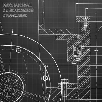 Backgrounds of engineering subjects. Technical illustration Stockillustratie