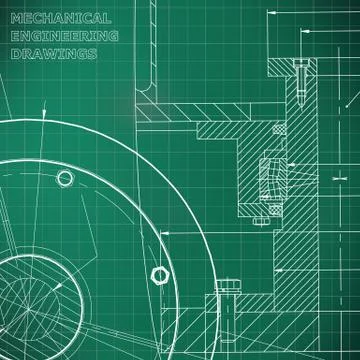Backgrounds of engineering subjects. Technical illustration Stock Illustration