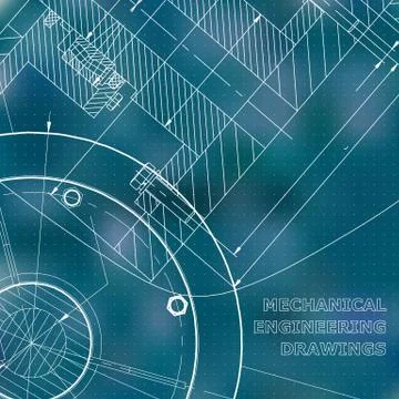 Backgrounds of engineering subjects. Technical illustration イラスト素材