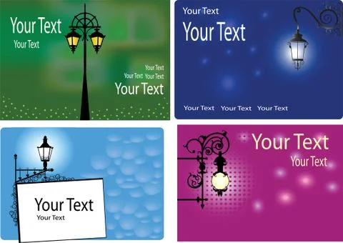 Backgrounds with lanterns Stock Illustration