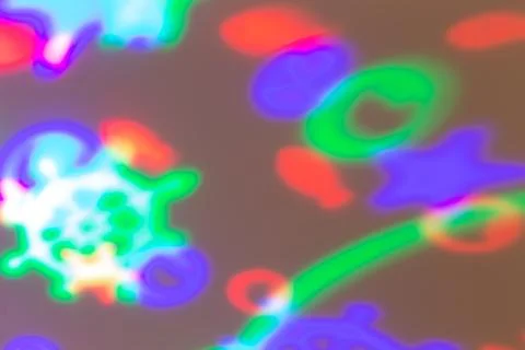 Backgrounds made of different colored lighting effects Stock Illustration