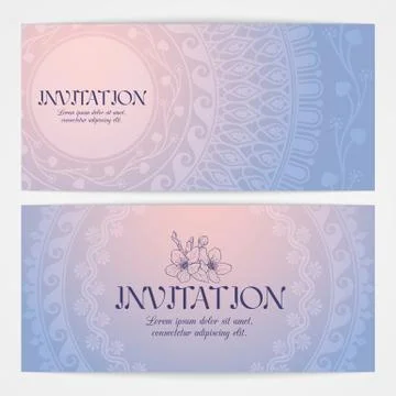 Backgrounds with mandala Illustrazione stock