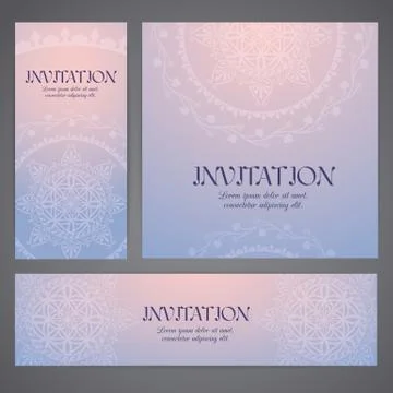 Backgrounds with mandala Stock Illustration