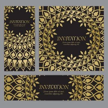 Backgrounds with mandala Stock Illustration