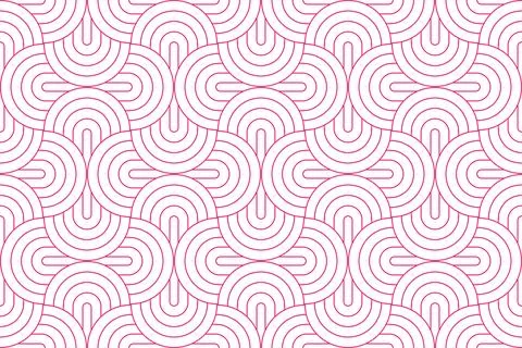 Backgrounds seamless pattern geometric design lattice circle abstract and p.. Illustrazione stock