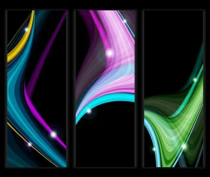 Backgrounds set. eps10 Stock Illustration