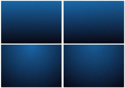 Backgrounds with Striped Pattern and Blue-black Gradient Stock Illustration