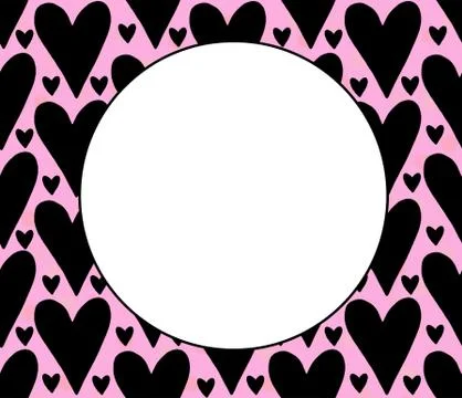 Backgrounds, textures, frames, seamless patterns of watercolor hearts. Hand d 스톡 일러스트