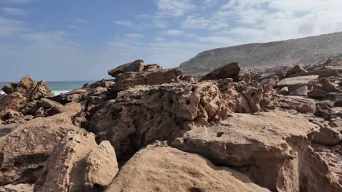 Backgrounf sea rocks Stock Footage 333582152