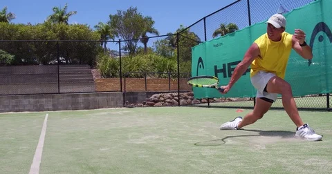 Backhand and slide Stock Footage 70131345